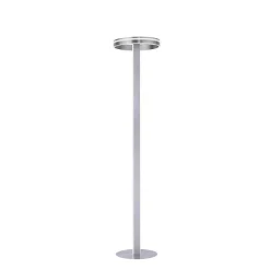 Lampadaire Paul-Neuhaus Q-Vito Led Acier Brosse, 3 Lumieres, Telecommandes
