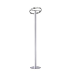 Lampadaire Paul-Neuhaus Q-Vito Led Acier Brosse, 3 Lumieres, Telecommandes