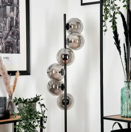Lampadaire Remaisnil Fume, 6 Lumieres