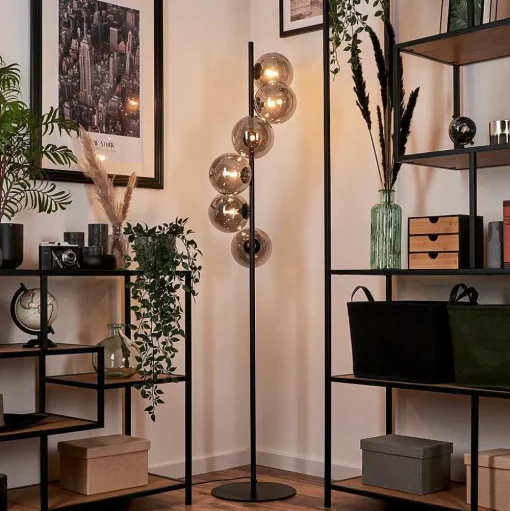Lampadaire Remaisnil Fume, 6 Lumieres