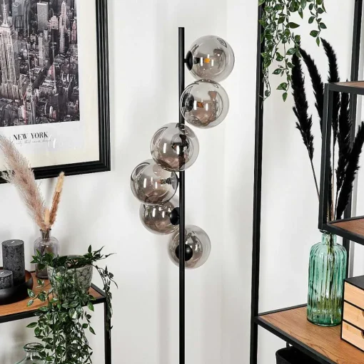 Lampadaire Remaisnil Fume, 6 Lumieres