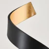Lampadaire Rezat Led Noir Dore, 1 Lumiere