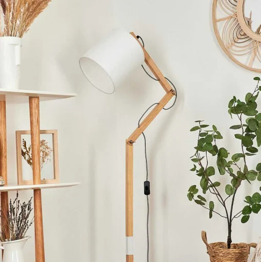 Lampadaire Tukchor Ecru, 1 Lumiere