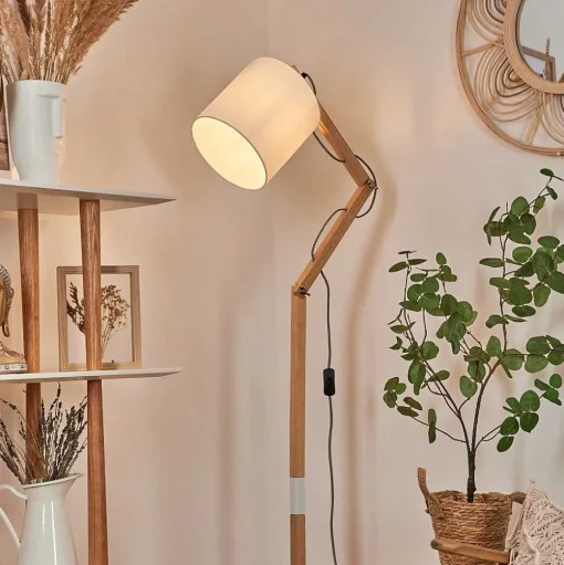 Lampadaire Tukchor Ecru, 1 Lumiere