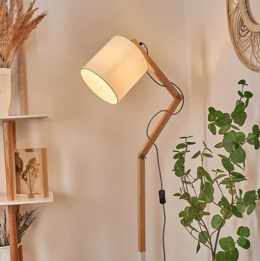 Lampadaire Tukchor Ecru, 1 Lumiere