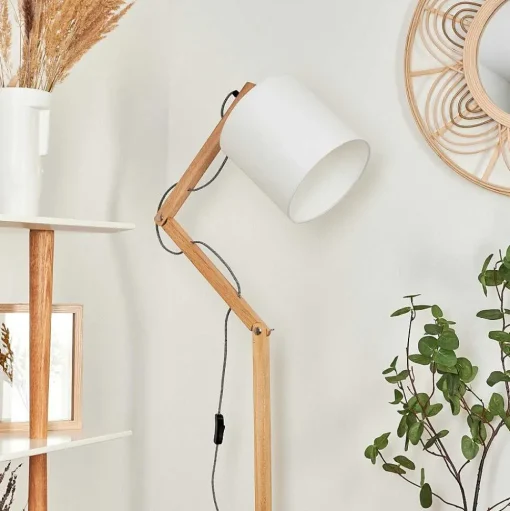 Lampadaire Tukchor Ecru, 1 Lumiere