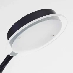 Lampadaire Wonsbek Led Noir, 2 Lumieres