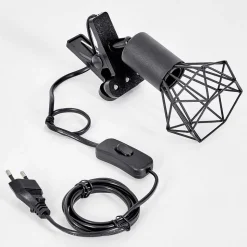 Lampe A Clipper Baripada Noir, 1 Lumiere