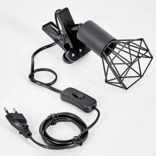 Lampe A Clipper Baripada Noir, 1 Lumiere