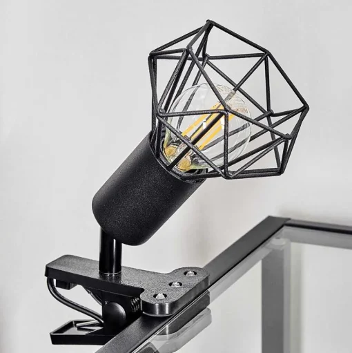 Lampe A Clipper Baripada Noir, 1 Lumiere
