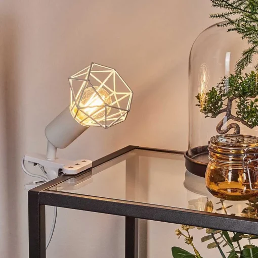 Lampe A Clipper Baripada Blanc, 1 Lumiere