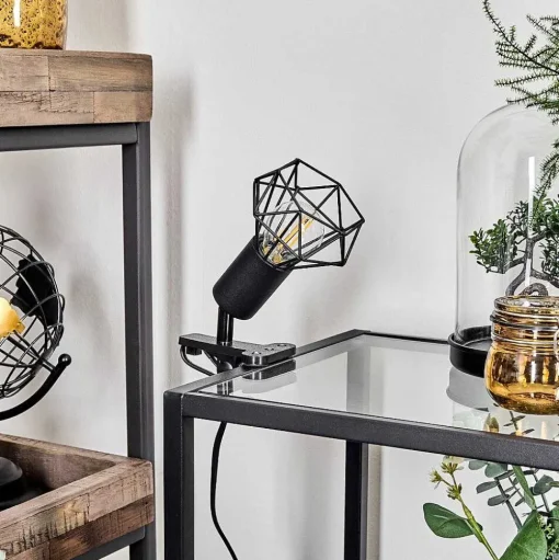 Lampe A Clipper Baripada Noir, 1 Lumiere