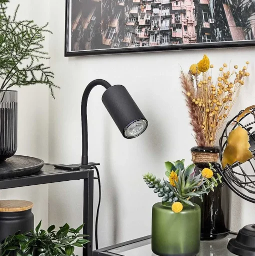 Lampe A Clipper Javel Noir, 1 Lumiere