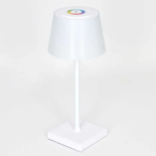 Lampe A Poser Burzaco Led Blanc, 1 Lumiere, Changeur De Couleurs