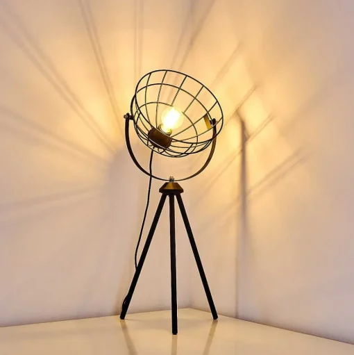 Lampe A Poser Flambeau Noir, 1 Lumiere