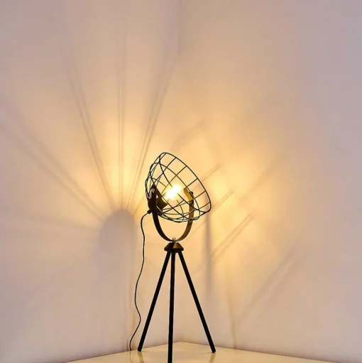 Lampe A Poser Flambeau Noir, 1 Lumiere