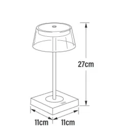 Lampe A Poser Konstsmide Scilla Led Noir, 1 Lumiere