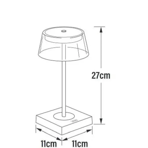 Lampe A Poser Konstsmide Scilla Led Noir, 1 Lumiere