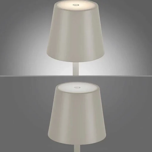 Lampe A Poser Leuchten Direkt Euria Led Gris, 1 Lumiere