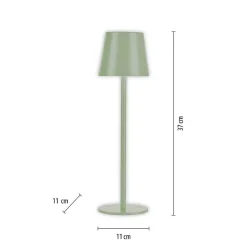 Lampe A Poser Leuchten-Direkt Euria Led Vert, 1 Lumiere