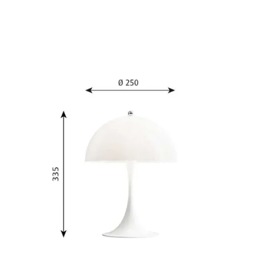 Lampe A Poser Louis Poulsen Panthella Mini Led Blanc Opale, 1 Lumiere