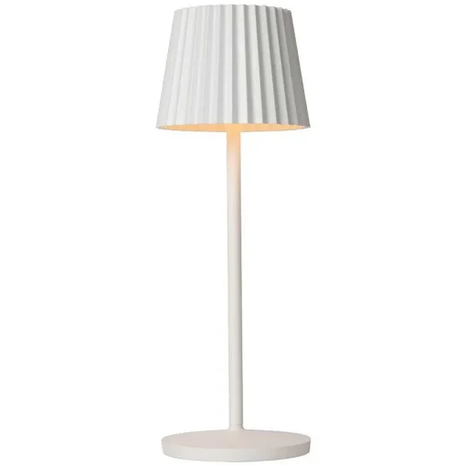 Lampe A Poser Lucide Justine Led Blanc, 1 Lumiere