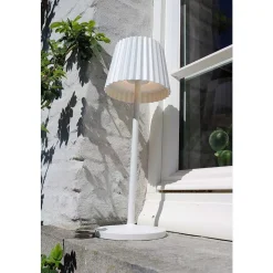 Lampe A Poser Lucide Justine Led Blanc, 1 Lumiere