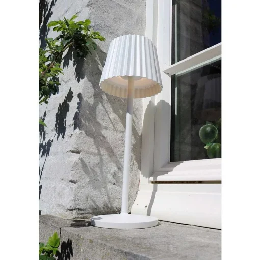 Lampe A Poser Lucide Justine Led Blanc, 1 Lumiere