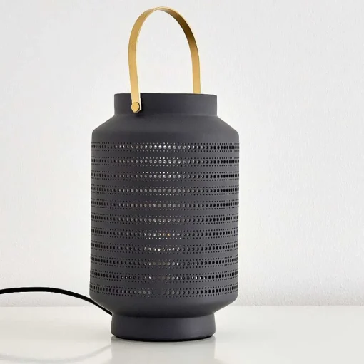 Lampe A Poser Nakajima Noir, Blanc, 1 Lumiere