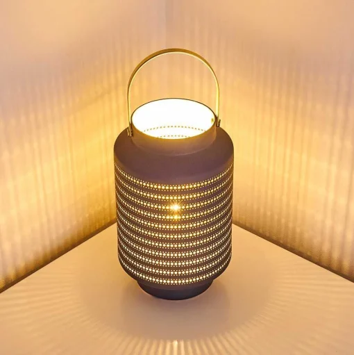 Lampe A Poser Nakajima Noir, Blanc, 1 Lumiere
