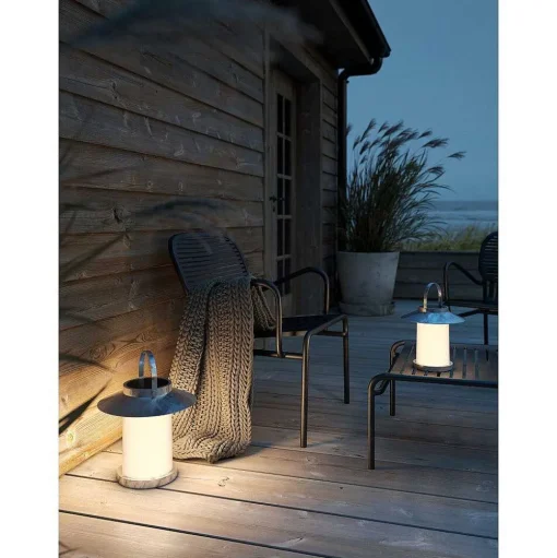 Lampe A Poser Nordlux Temple Led Zingue, 1 Lumiere