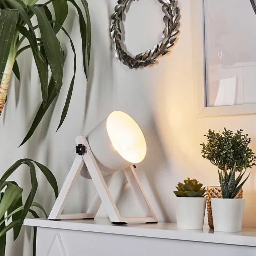 Lampe A Poser Novilly Blanc, 1 Lumiere