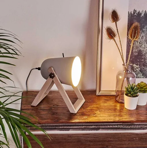 Lampe A Poser Novilly Bois Clair, 1 Lumiere
