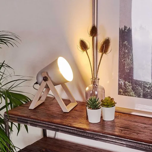 Lampe A Poser Novilly Bois Clair, 1 Lumiere