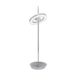 Lampe A Poser Paul Neuhaus Q-Amy Led Acier Inoxydable, 2 Lumieres, Telecommandes