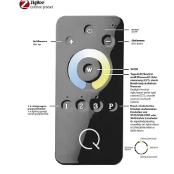 Lampe A Poser Paul Neuhaus Q-Nevio Led Nickel Mat, 1 Lumiere, Telecommandes