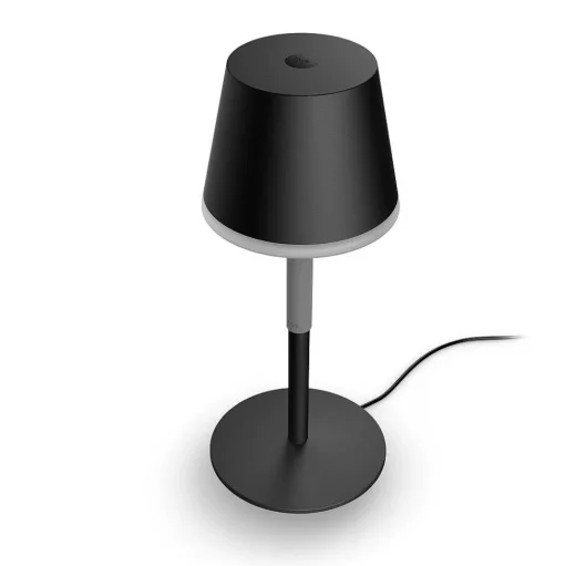 Lampe A Poser Philips Hue Go Led Gris, Noir, 1 Lumiere, Changeur De Couleurs