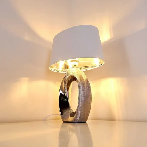 Lampe A Poser Rovio Argente, 1 Lumiere