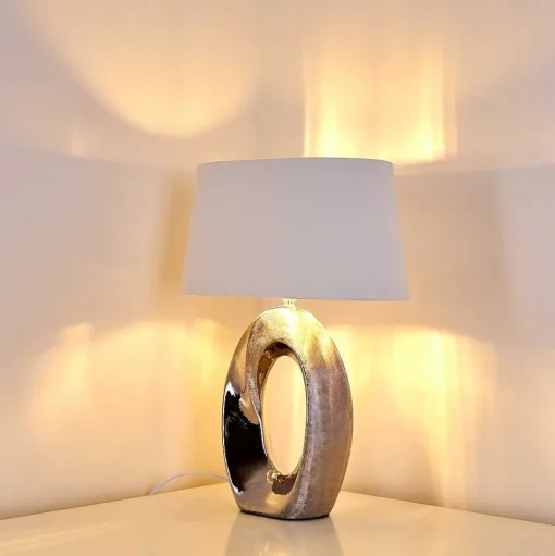 Lampe A Poser Rovio Argente, 1 Lumiere