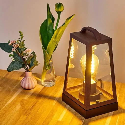 Lampe A Poser Zakopane Rouille, Noir, 1 Lumiere