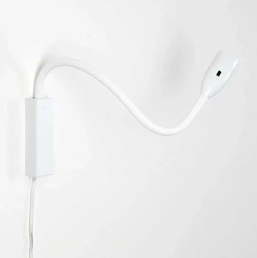 Lampe De Chevet Alsea Led Blanc, 1 Lumiere, Detecteur De Mouvement