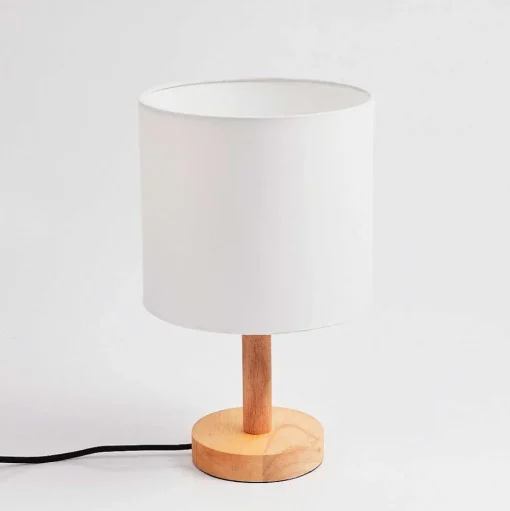Lampe De Table Akrema Ecru, Noir, 1 Lumiere