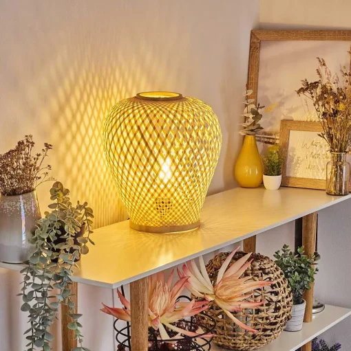 Lampe De Table Alavi Ecru, 1 Lumiere