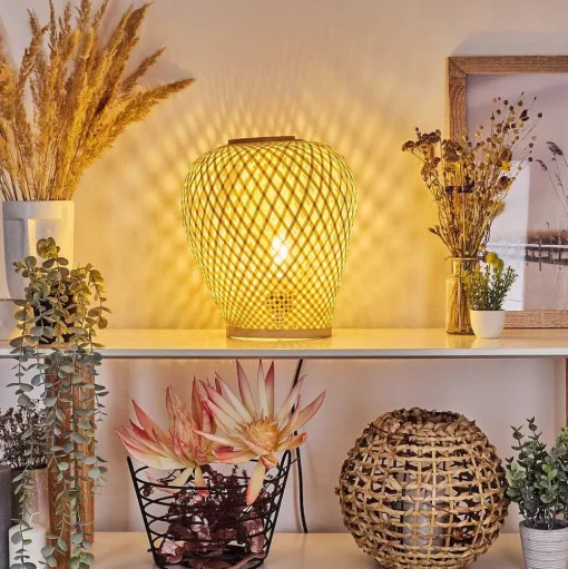 Lampe De Table Alavi Ecru, 1 Lumiere