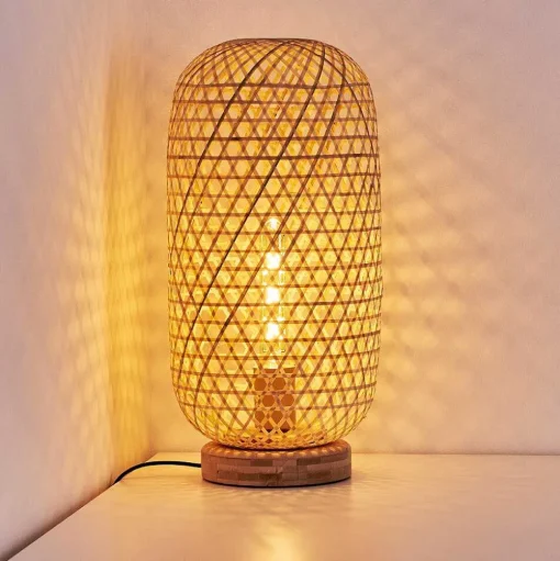 Lampe De Table Batumi Brun, 1 Lumiere