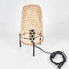 Lampe De Table Bauro Ecru, Noir, 1 Lumiere