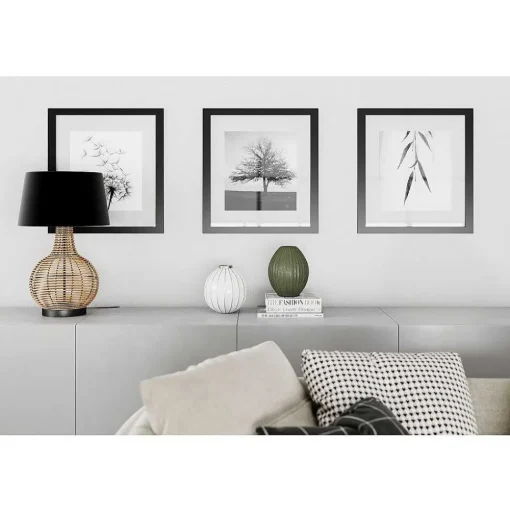Lampe De Table By Rydens Granada Bois Clair, Noir, 1 Lumiere