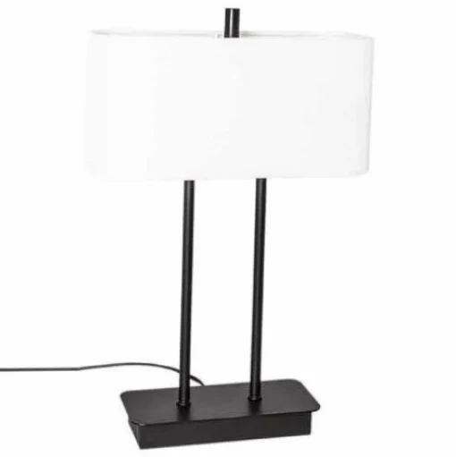 Lampe De Table By Rydens Luton Noir, 2 Lumieres