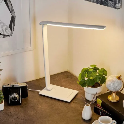 Lampe De Table Chozendo Led Blanc, 1 Lumiere