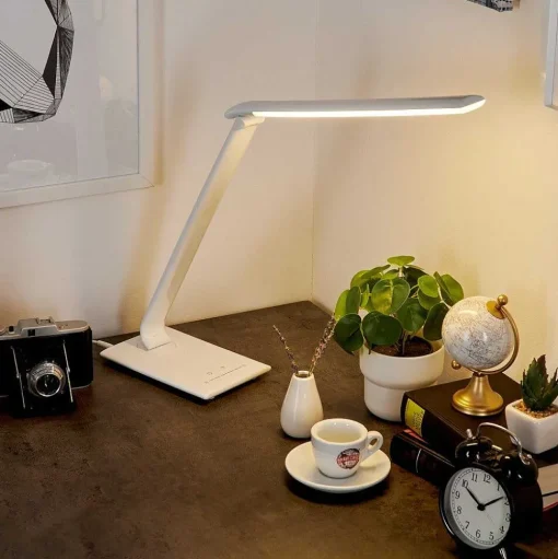 Lampe De Table Chozendo Led Blanc, 1 Lumiere
